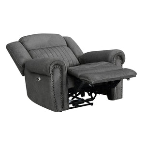 Textured Microfiber Power Reclining Chair