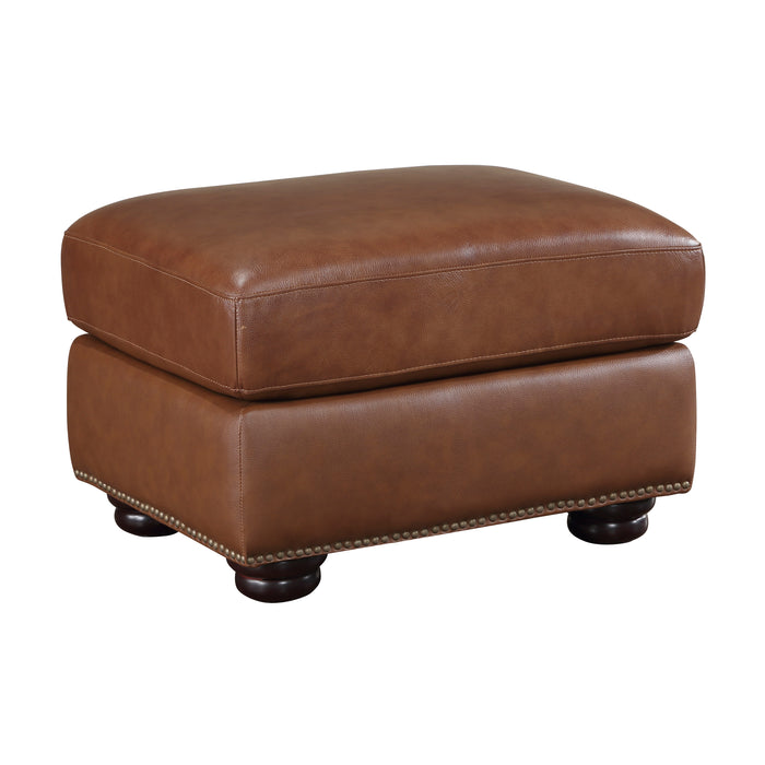 Leather Match Living Room Ottoman