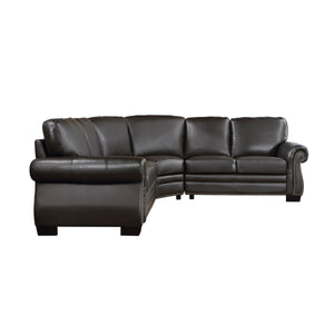3-Piece Leather Match Sectional Sofa