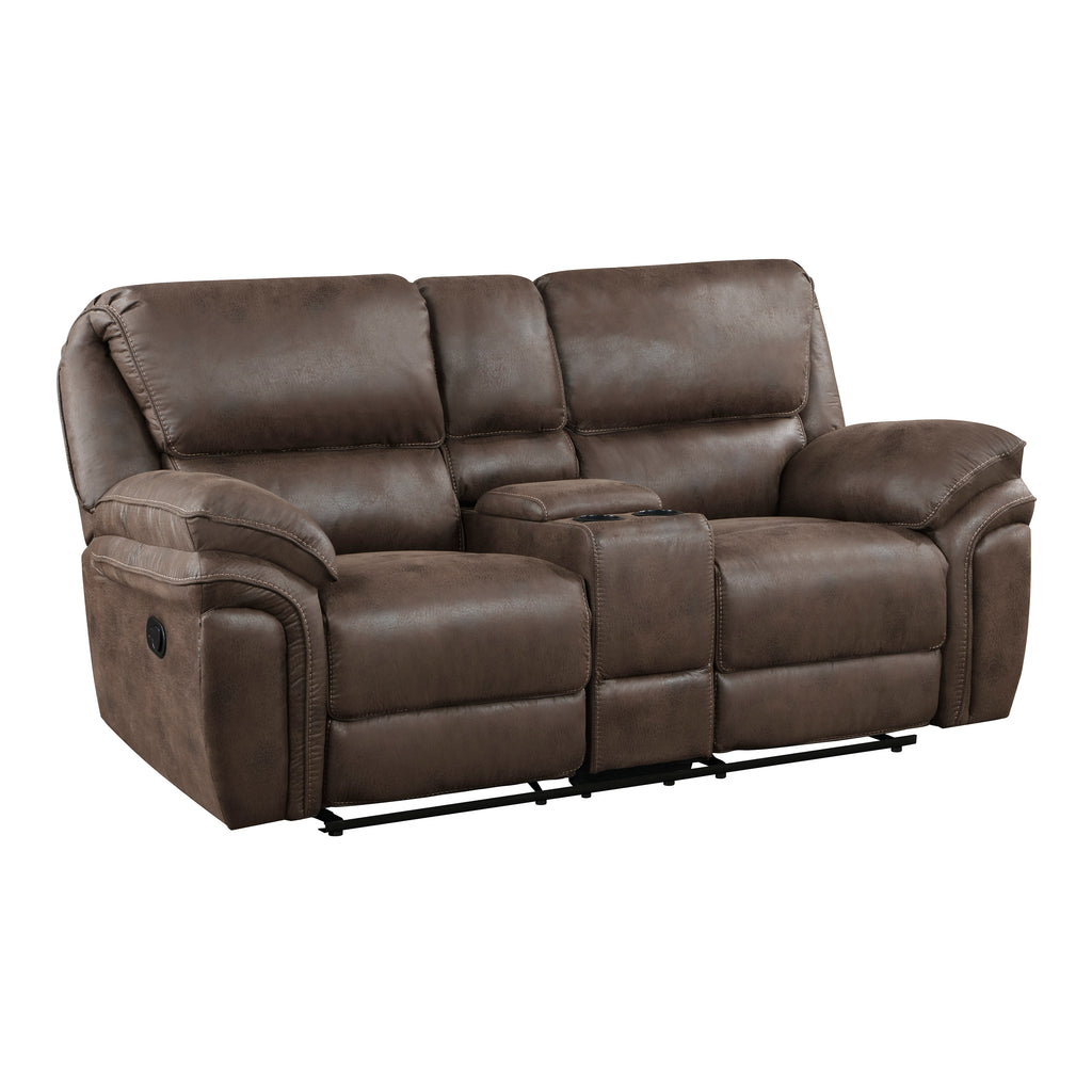 Wall-Hugger Manual Double Reclining Loveseat