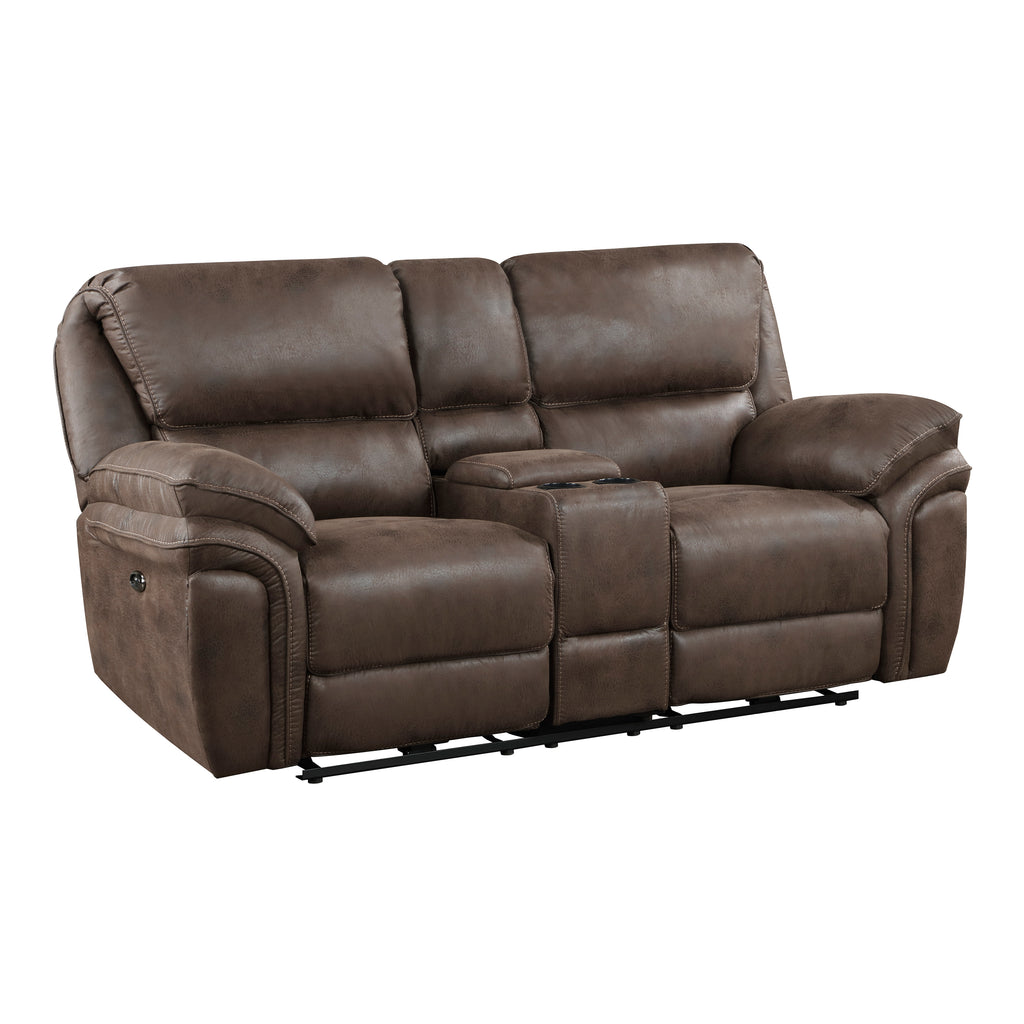 Wall-Hugger Power Double Reclining Loveseat