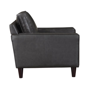 Leather Match Living Room Loveseat
