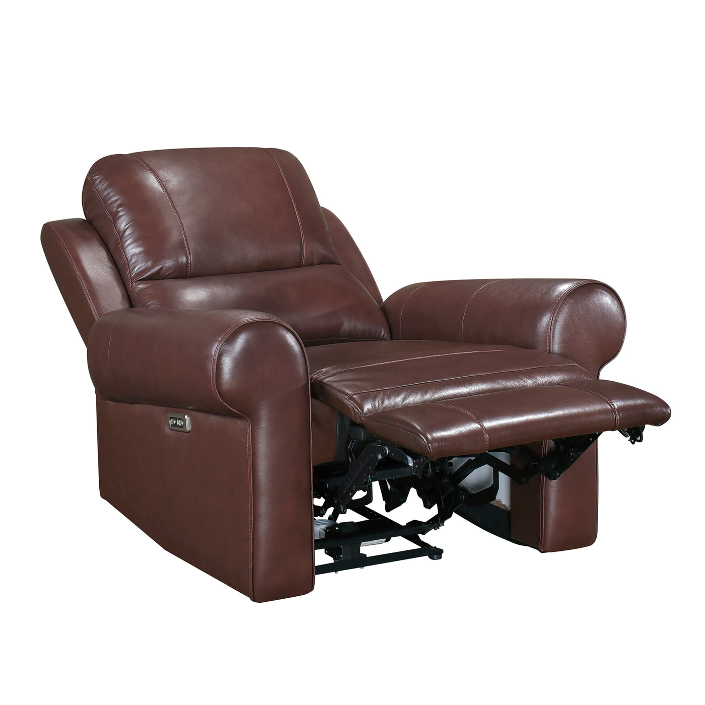 Bonita Transitional Vegan Leather Armchair With Removable Seat Cushion And  Nailhead Trims