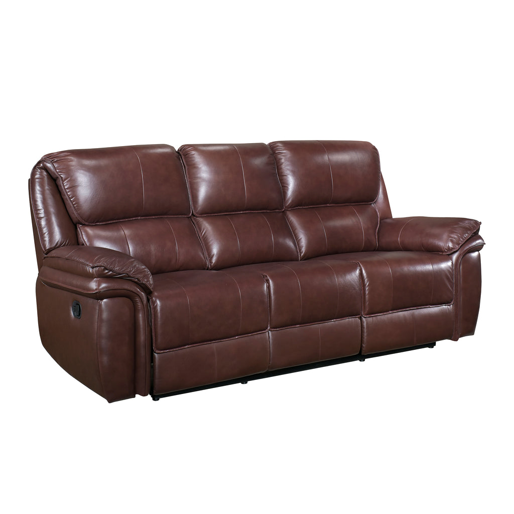 Wall-Hugger Manual Double Lay Flat Reclining Sofa