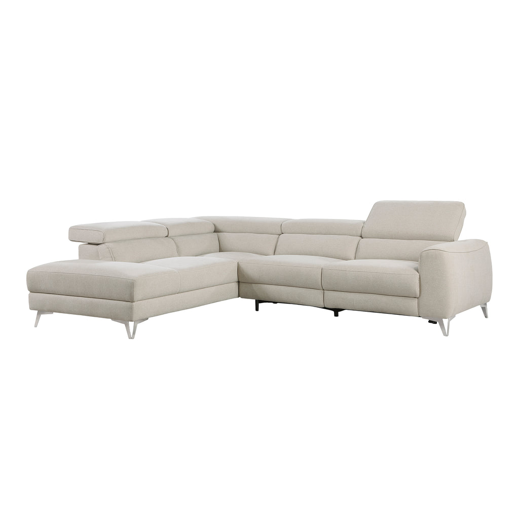 Fabric 2-Piece Power Reclining Sectional with Left Chaise