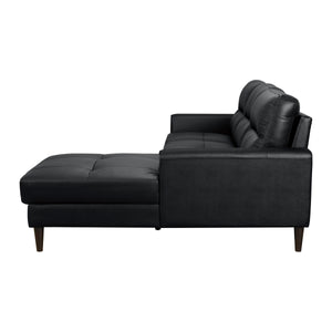 Leather Match 2-Piece Sectional with Right Chaise