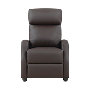 Faux Leather Push Back Reclining Chair