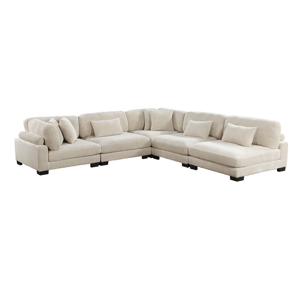 Modular Sectional Sofa, 5-Seater