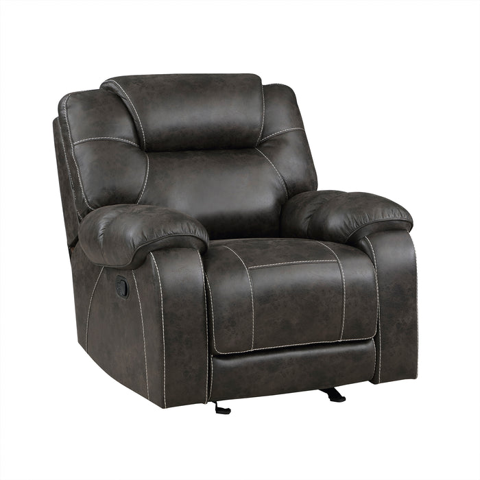 Polished Microfiber Glider Reclining Chair