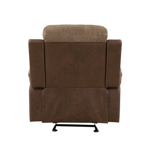 Polished Microfiber Glider Reclining Chair