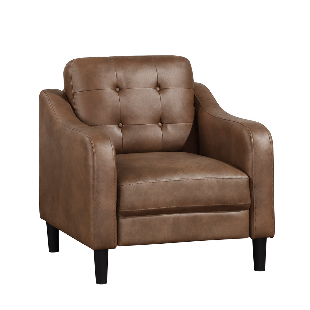 Polished Microfiber Living Room Chair