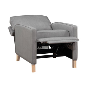 Textured Fabric Push Back Manual Reclining Chair