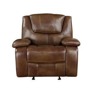 Leather Match Glider Reclining Chair