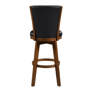 Faux Leather Swivel Pub Height Chair, Set of 2