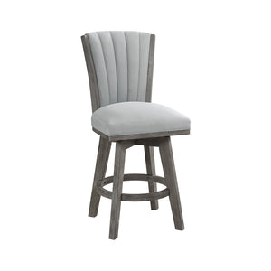 Velvet Swivel Counter Height Chair, Set of 2