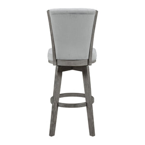 Velvet Swivel Pub Height Chair, Set of 2
