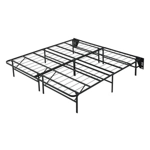 Foldable Metal Platform Bed Frame, Cal King