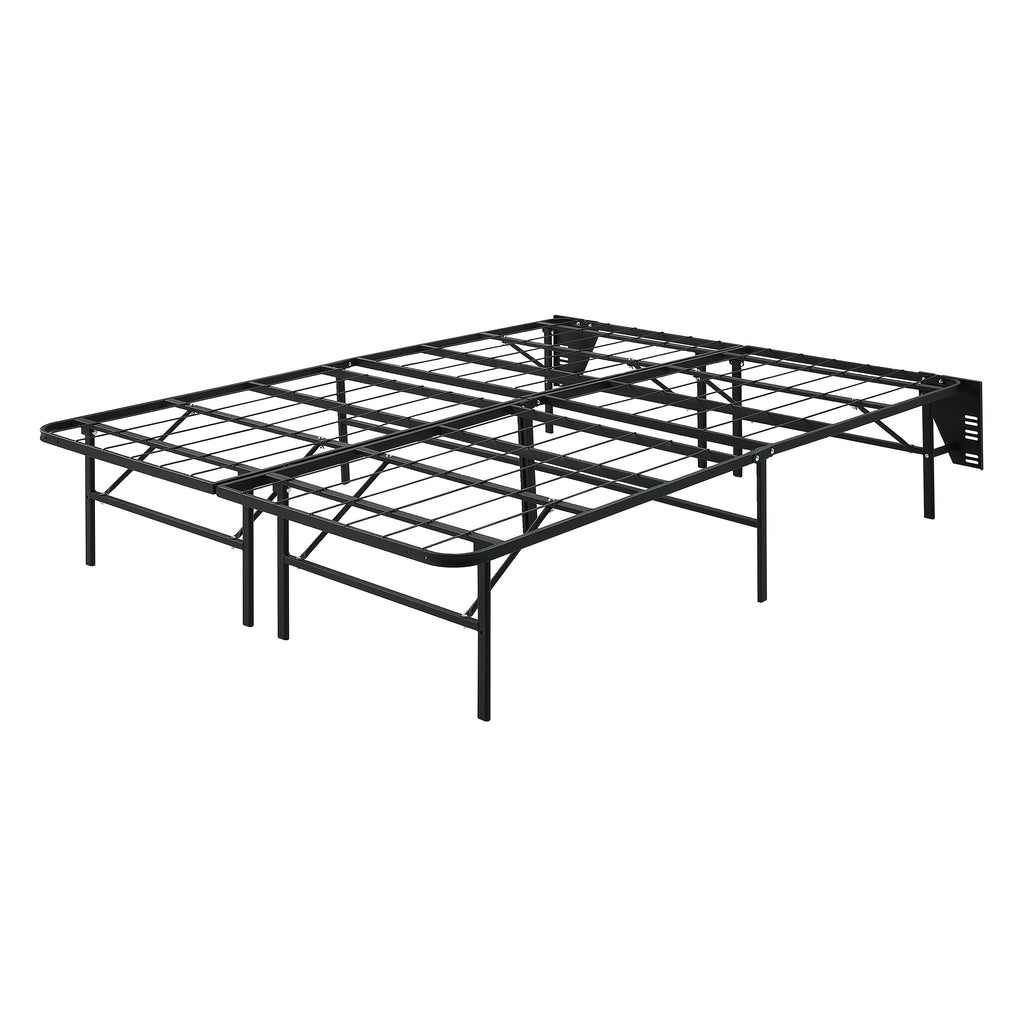 Foldable Metal Platform Bed Frame, Queen