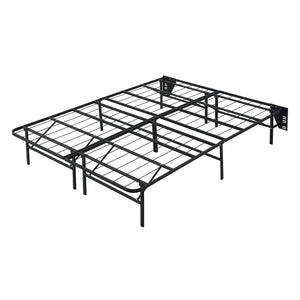 Foldable Metal Platform Bed Frame, Queen