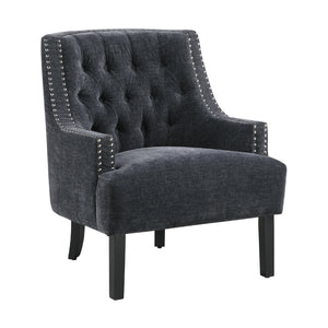 Chenille Fabric Accent Chair