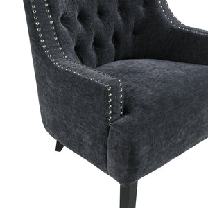 Chenille Fabric Accent Chair