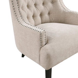 Chenille Fabric Accent Chair