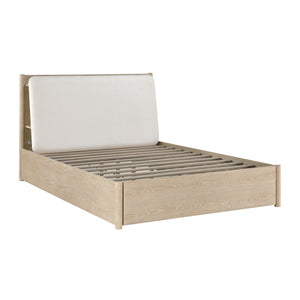 Platform Bed with Footboard Storage, King