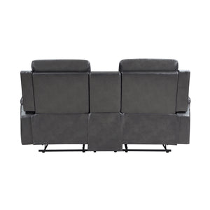 Faux Leather Double Reclining Loveseat