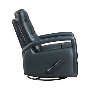 Faux Leather Swivel Glider Reclining Chair