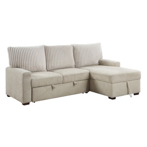 Fabric 2-Piece Power Reclining Sectional with Right Chaise