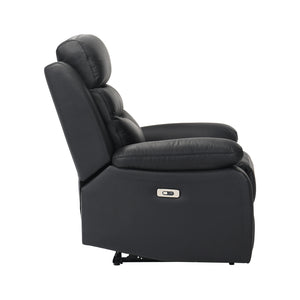 Leather Match Power Reclining Chair