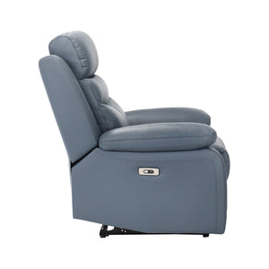 Leather Match Power Reclining Chair