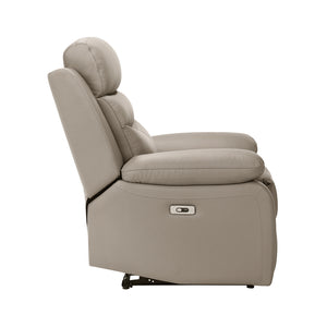 Leather Match Power Reclining Chair