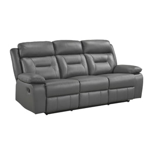 Leather Double Reclining Sofa