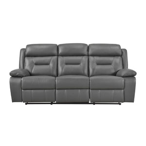 Leather Double Reclining Sofa