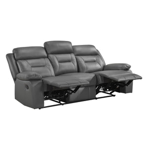 Leather Double Reclining Sofa