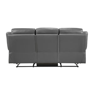 Leather Double Reclining Sofa