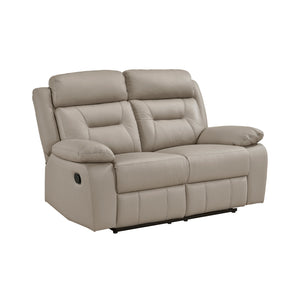 Leather Double Reclining Loveseat