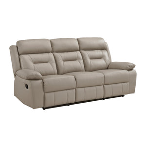 Leather Double Reclining Sofa