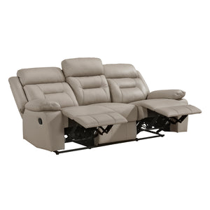 Leather Double Reclining Sofa