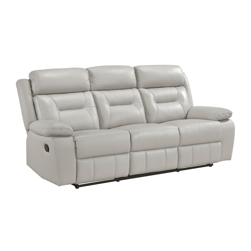 Leather Double Reclining Sofa