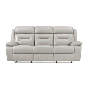 Leather Double Reclining Sofa