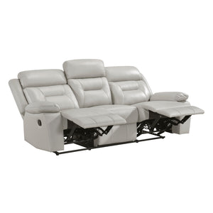 Leather Double Reclining Sofa