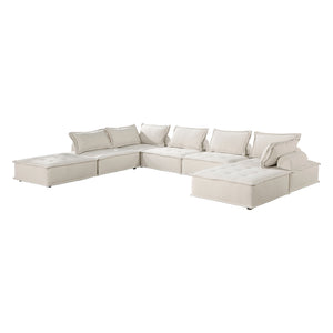 Modular Sectional Sofa, 7-Seater