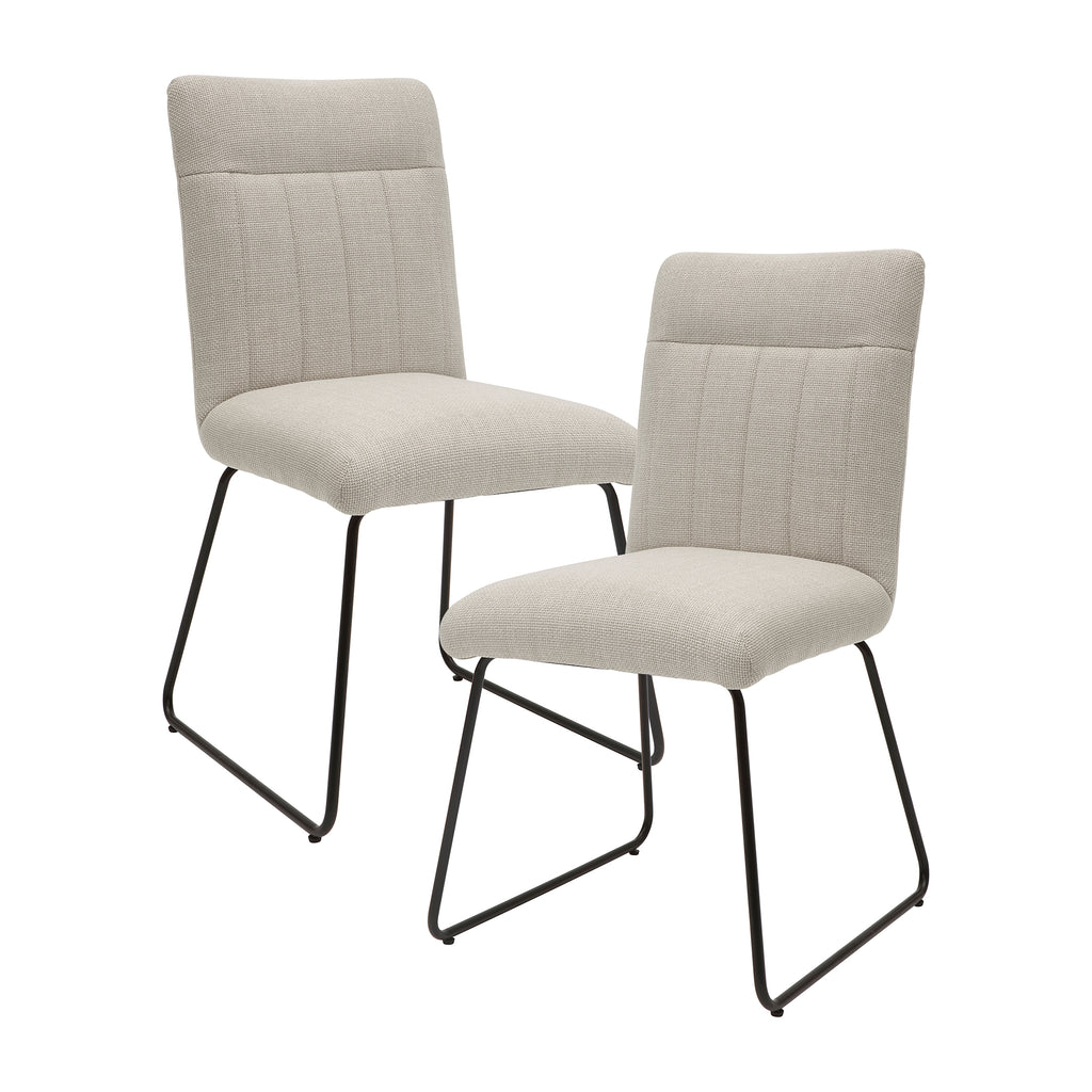 Textured Fabric Dining Chair, Set of 2