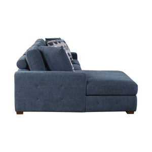 Chenille Fabric 2-Piece Sectional with Left Chaise