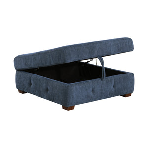 Chenille Fabric Ottoman