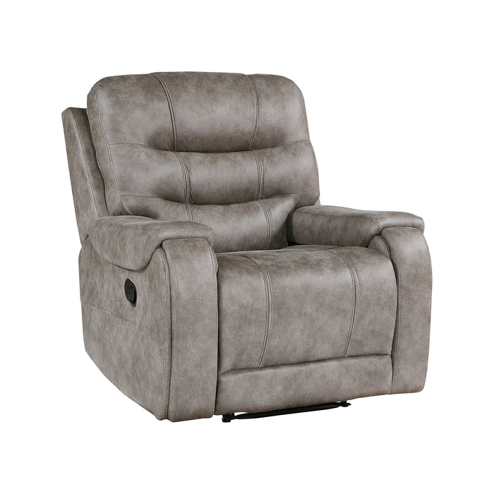 Polished Microfiber Reclining Chair