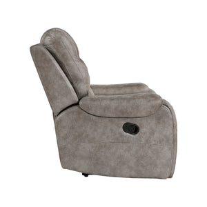 Polished Microfiber Reclining Chair