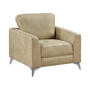 Polished Microfiber Living Room Chair